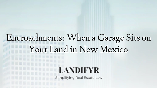 Encroachments: When a Garage Sits on Your Land in New Mexico