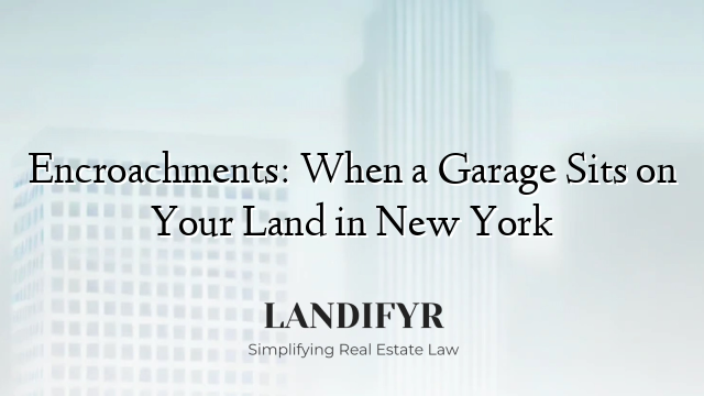 Encroachments: When a Garage Sits on Your Land in New York