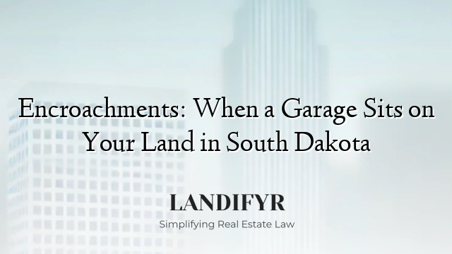 Encroachments: When a Garage Sits on Your Land in South Dakota