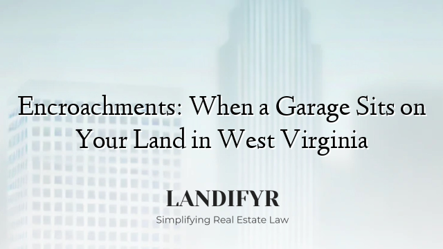Encroachments: When a Garage Sits on Your Land in West Virginia