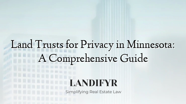 Land Trusts for Privacy in Minnesota: A Comprehensive Guide