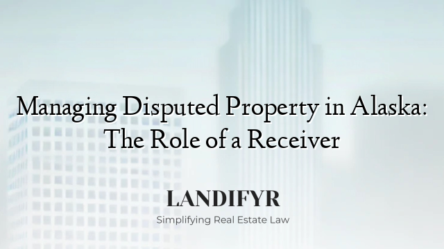 Managing Disputed Property in Alaska: The Role of a Receiver
