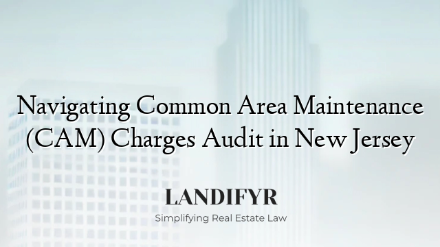 Navigating Common Area Maintenance (CAM) Charges Audit in New Jersey
