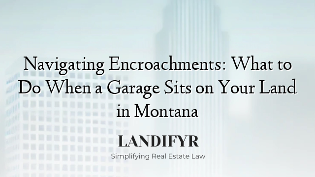 Navigating Encroachments: What to Do When a Garage Sits on Your Land in Montana
