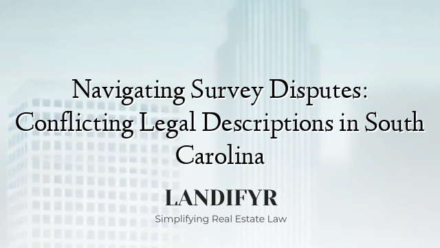 Navigating Survey Disputes: Conflicting Legal Descriptions in South Carolina