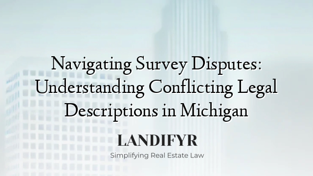 Navigating Survey Disputes: Understanding Conflicting Legal Descriptions in Michigan