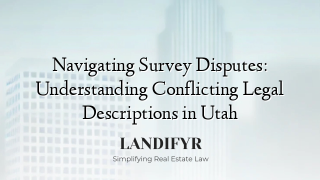 Navigating Survey Disputes: Understanding Conflicting Legal Descriptions in Utah