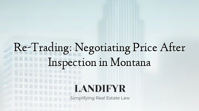 Re-Trading: Negotiating Price After Inspection in Montana