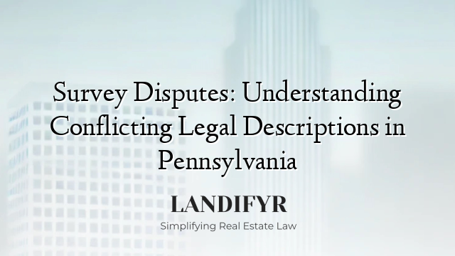 Survey Disputes: Understanding Conflicting Legal Descriptions in Pennsylvania