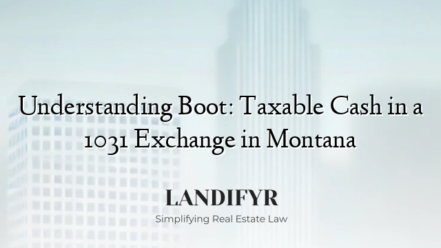 Understanding Boot: Taxable Cash in a 1031 Exchange in Montana