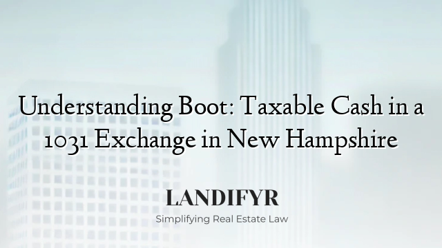 Understanding Boot: Taxable Cash in a 1031 Exchange in New Hampshire