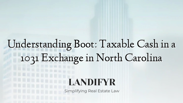 Understanding Boot: Taxable Cash in a 1031 Exchange in North Carolina