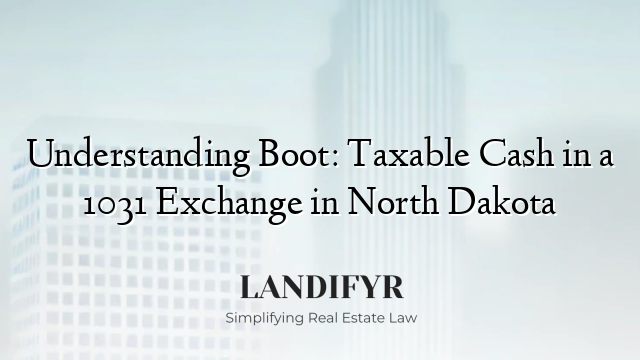 Understanding Boot: Taxable Cash in a 1031 Exchange in North Dakota