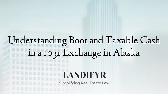 Understanding Boot and Taxable Cash in a 1031 Exchange in Alaska