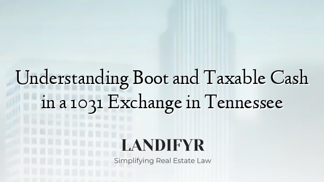 Understanding Boot and Taxable Cash in a 1031 Exchange in Tennessee