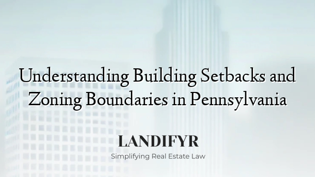 Understanding Building Setbacks and Zoning Boundaries in Pennsylvania