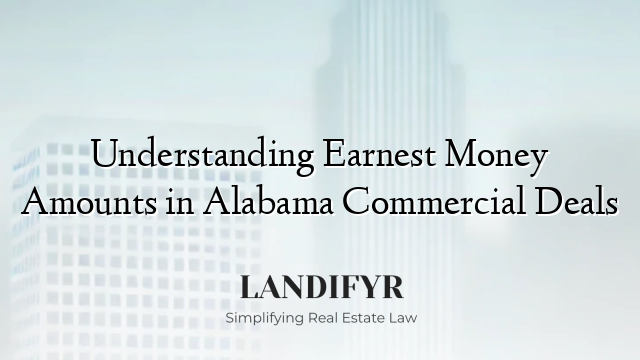 Understanding Earnest Money Amounts in Alabama Commercial Deals
