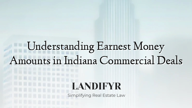 Understanding Earnest Money Amounts in Indiana Commercial Deals