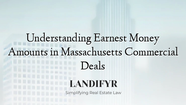 Understanding Earnest Money Amounts in Massachusetts Commercial Deals