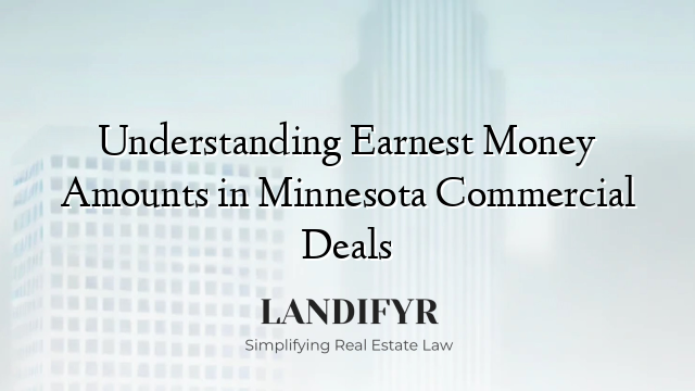 Understanding Earnest Money Amounts in Minnesota Commercial Deals