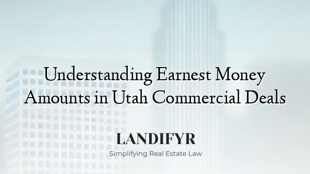 Understanding Earnest Money Amounts in Utah Commercial Deals