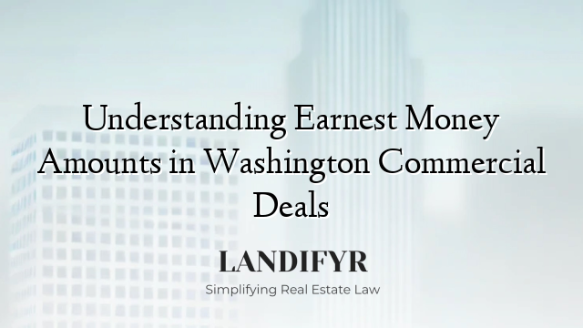 Understanding Earnest Money Amounts in Washington Commercial Deals