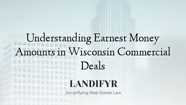 Understanding Earnest Money Amounts in Wisconsin Commercial Deals
