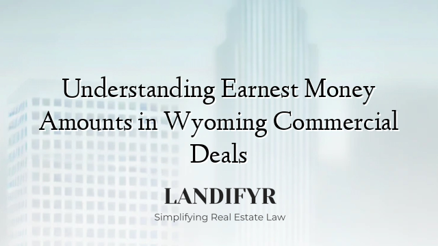Understanding Earnest Money Amounts in Wyoming Commercial Deals