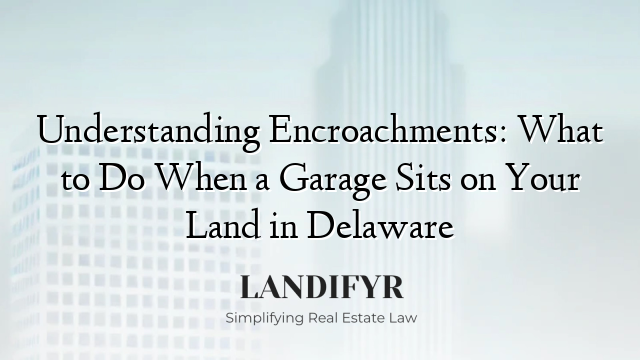 Understanding Encroachments: What to Do When a Garage Sits on Your Land in Delaware