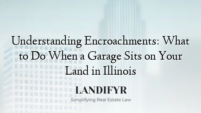Understanding Encroachments: What to Do When a Garage Sits on Your Land in Illinois