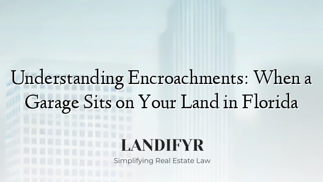 Understanding Encroachments: When a Garage Sits on Your Land in Florida