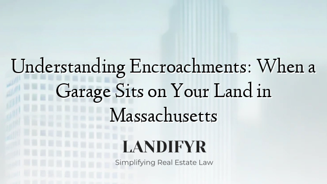 Understanding Encroachments: When a Garage Sits on Your Land in Massachusetts