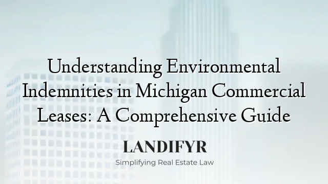 Understanding Environmental Indemnities in Michigan Commercial Leases: A Comprehensive Guide