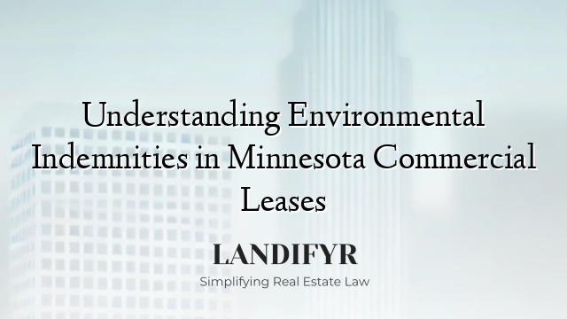 Understanding Environmental Indemnities in Minnesota Commercial Leases
