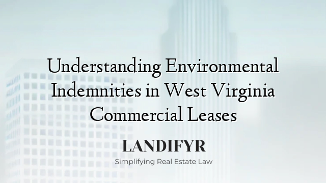 Understanding Environmental Indemnities in West Virginia Commercial Leases