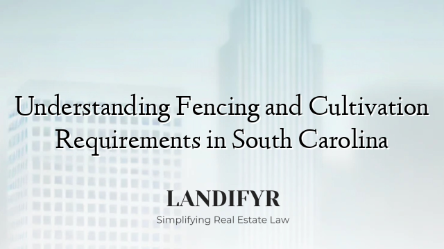Understanding Fencing and Cultivation Requirements in South Carolina