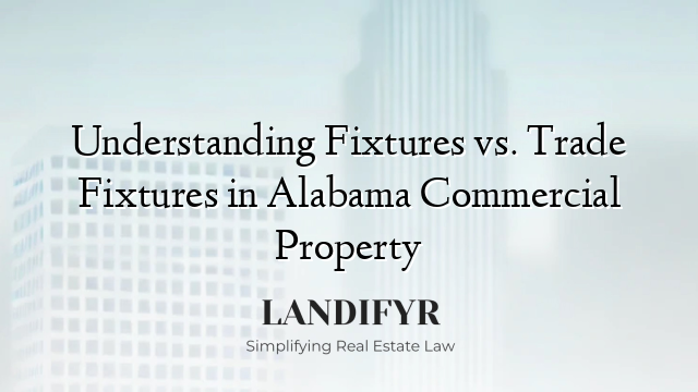 Understanding Fixtures vs. Trade Fixtures in Alabama Commercial Property