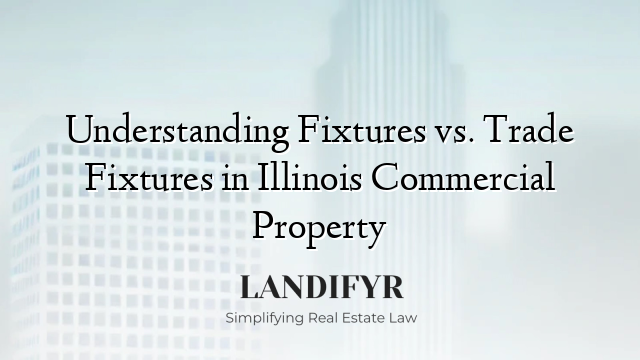 Understanding Fixtures vs. Trade Fixtures in Illinois Commercial Property