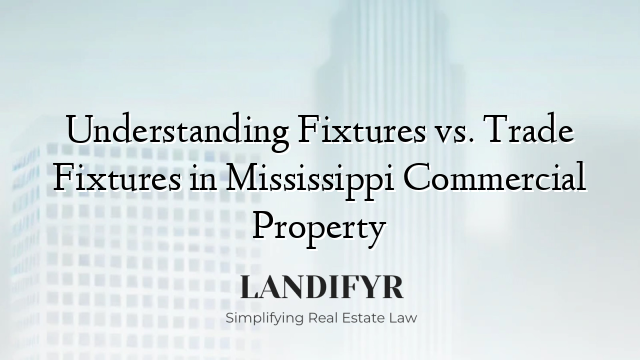 Understanding Fixtures vs. Trade Fixtures in Mississippi Commercial Property