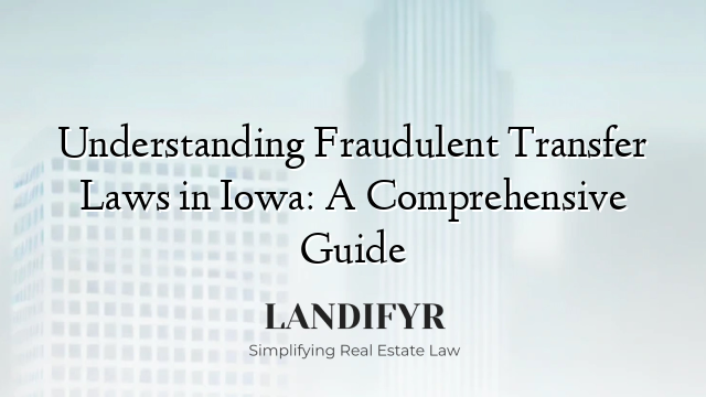 Understanding Fraudulent Transfer Laws in Iowa: A Comprehensive Guide