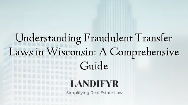 Understanding Fraudulent Transfer Laws in Wisconsin: A Comprehensive Guide