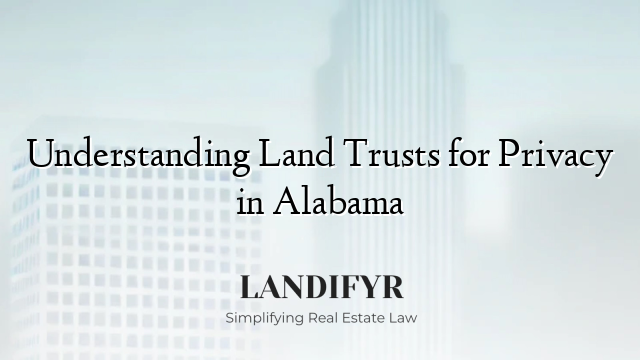 Understanding Land Trusts for Privacy in Alabama
