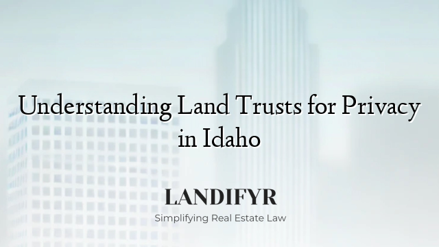 Understanding Land Trusts for Privacy in Idaho