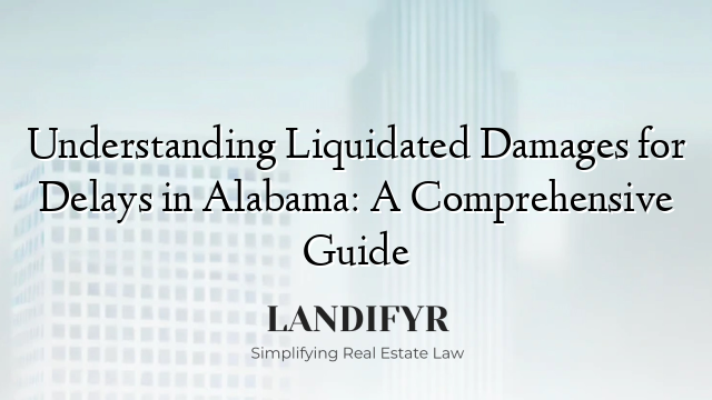 Understanding Liquidated Damages for Delays in Alabama: A Comprehensive Guide