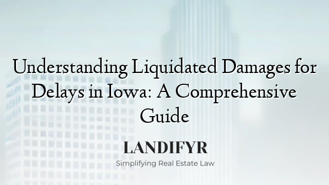 Understanding Liquidated Damages for Delays in Iowa: A Comprehensive Guide