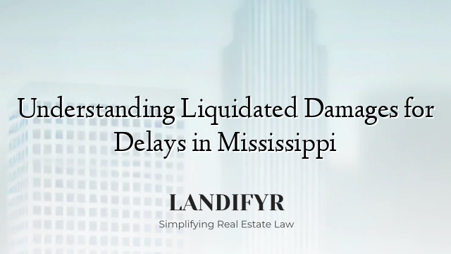 Understanding Liquidated Damages for Delays in Mississippi