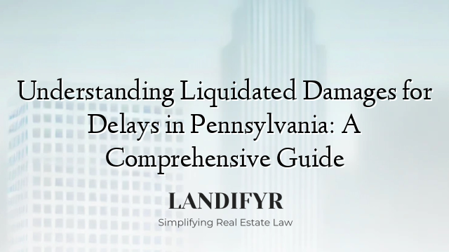 Understanding Liquidated Damages for Delays in Pennsylvania: A Comprehensive Guide