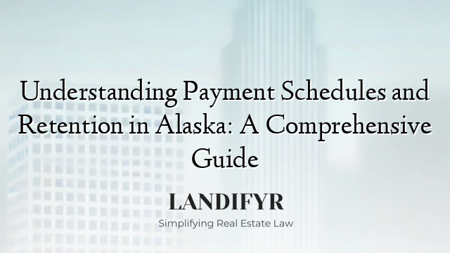 Understanding Payment Schedules and Retention in Alaska: A Comprehensive Guide