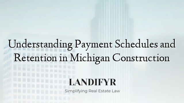 Understanding Payment Schedules and Retention in Michigan Construction