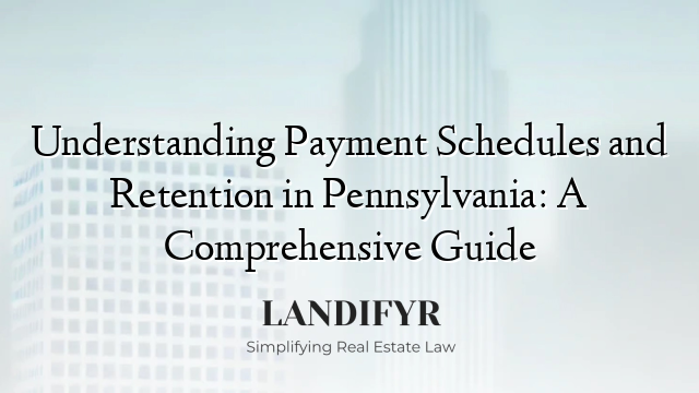 Understanding Payment Schedules and Retention in Pennsylvania: A Comprehensive Guide